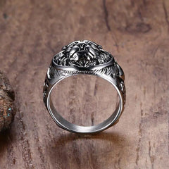 Stainless Steel Lion Ring